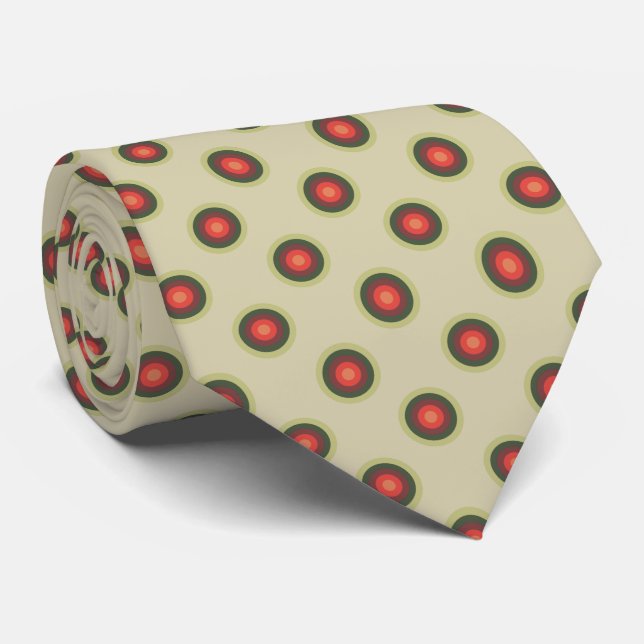 Cravate Polka Dot Pattern (Roulé)