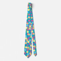 Polka-Dots bleu violet rose jaune orange vert
