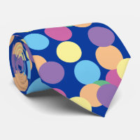 Polka-Dots bleu violet rose jaune orange vert