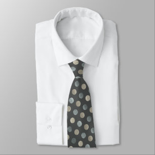 Cravate Polka Polka Classé Point Personnalisé Gris Charbon