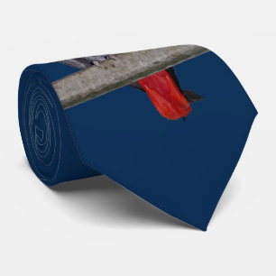 Cravate Polly Tie Double Face Couleur (Navy)