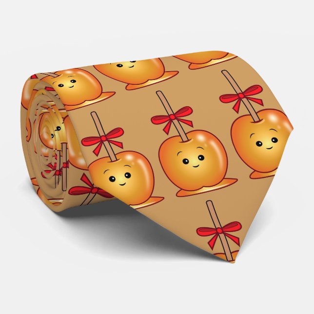 Cravate Pomme de caramel avec une patte (Roulé)