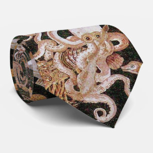 CRAVATE POMPEII COLLECTION / OCEAN - SEA LIFE SCENE