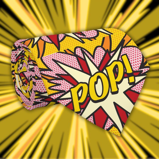 Cravate Pop Art de la comédie moderne POP Superhero (Fun Modern Comic Book Pop Art POP Superhero Tie)