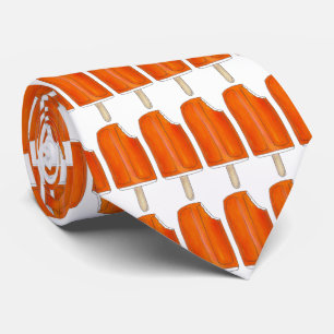 Cravate Popsicle de crème glacée orange