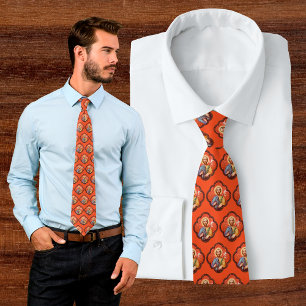 Cravate Portrait de Saint-Joseph dans un octofoil (TF 02)