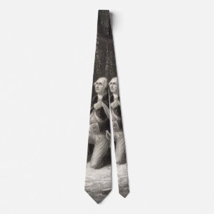 Cravate Portrait vintage de George Washington prier