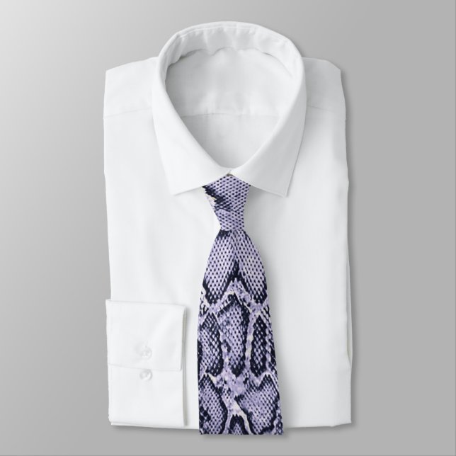 Cravate Poster de animal SnakeSkin Violet (Attaché)