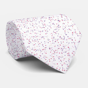 Cravate Pots de pois rose et violet doux au Berry