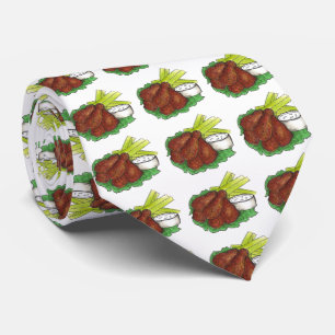 Cravate Poulet épicé au bison épicé Ailes chaudes Fromage