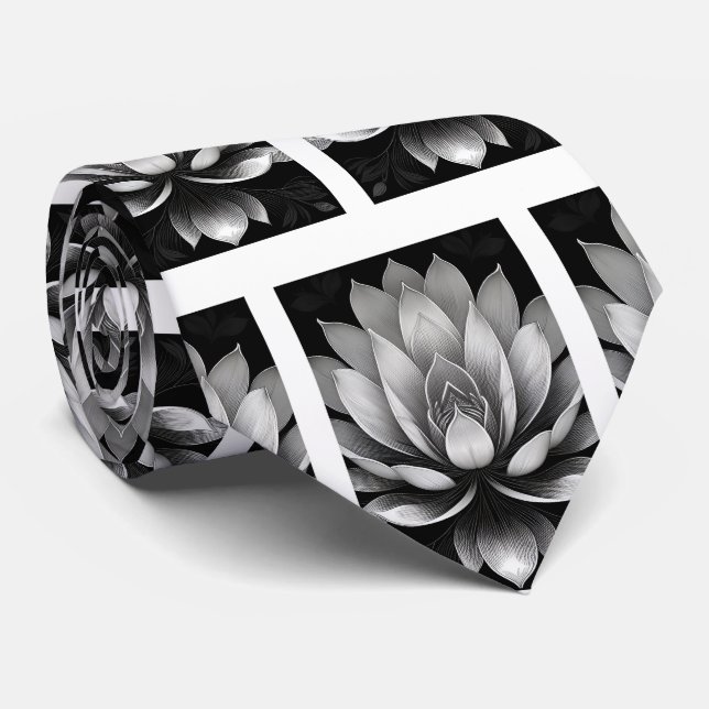 Cravate pour homme | Nœud papillon floral pour mar (Roulé)