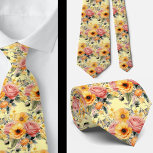 Cravate pour homme Nœud papillon floral pour mar