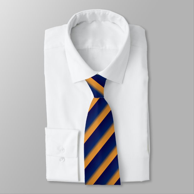 Cravate pour mâle bleu et orange (Attaché)