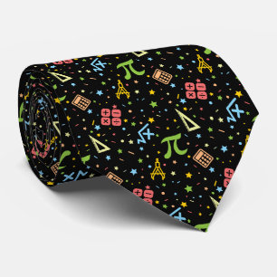 Cravate Professeur de mathématiques - Symboles mathématiqu
