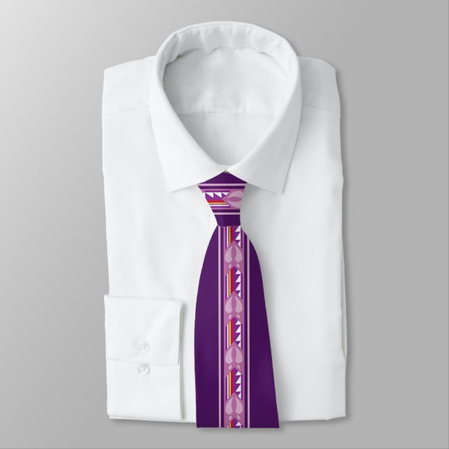 Cravate Protéger Le Peuple (Violet) (Attaché)