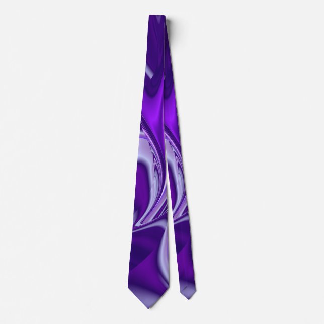 Cravate Purple Dream, Imaginaire Abstrait Rainbow-Art (Devant)