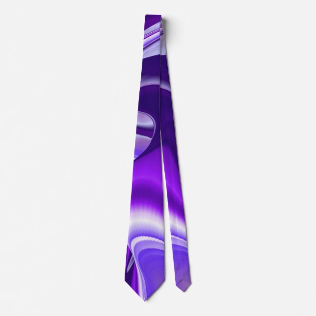 Cravate Purple Dream, Imaginaire Abstrait Rainbow-Art (Devant)