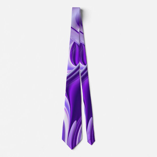 Cravate Purple Dream, Imaginaire Abstrait Rainbow-Art (Devant)
