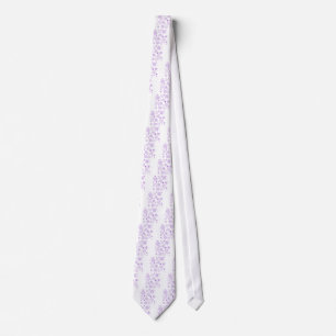 Cravate purple snowflakes