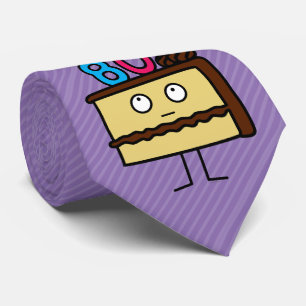 Cravate quatre-vingtième Gâteau d'anniversaire avec des