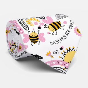 Cravate Queen Bees Meilleurs amis Pour toujours mignonne B