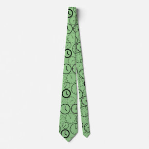 Cravate Quelle heure est-il ? wx4 L Green BG