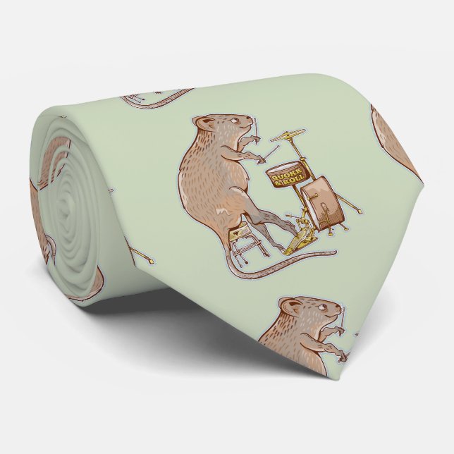Cravate Quokka Jouer des tambours (Roulé)