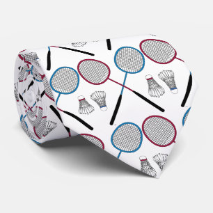 Cravate Rackets de Badminton Birdies Shuttlecocks