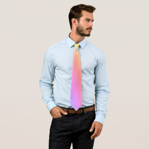 Cravate Rainbow Pastel Ombré rose bleu violet 4Matt