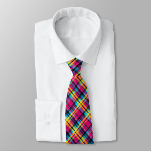 Cravate Rainbow Tartan