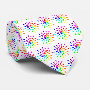 Cravate Rainbow teardrops