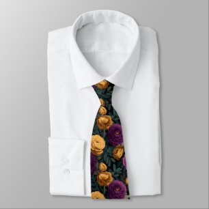 Cravate Ranunculus Floral Minimaliste pour la Fête des Pèr
