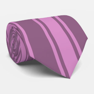 Cravate Rayure de couleur fuchsia antique motif funky