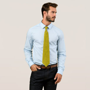Cravate Rayure jaune toxique