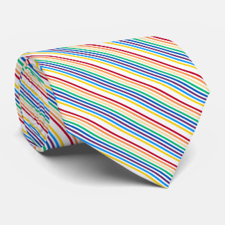 Cravate Rayures Arc-en-ciel