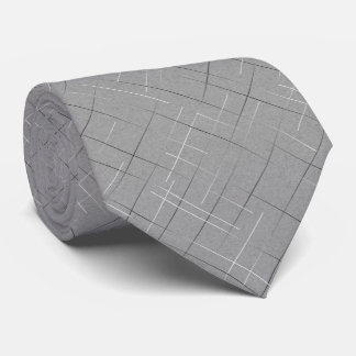 Cravate Rayures Bâclées | Gris Tacheté