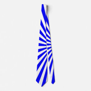 Cravate rayures bleues blanches