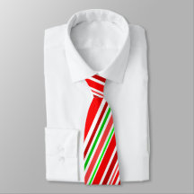 Rayures diagonales de bonbon rouge blanc vert pour