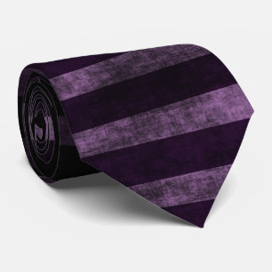 Cravate Rayures ensorcelantes en violet et noir