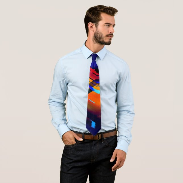 Cravate Razzle dazzle Abstract Necktie (En situation)