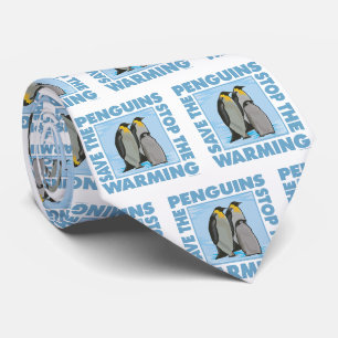 Cravate Réchauffement climatique, pingouins
