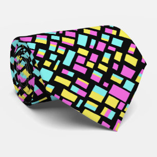 Cravate Rectangles Abstraites