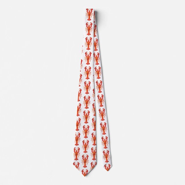 Cravate Red polygonal lobster (Devant)