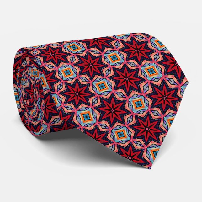 Cravate Red Star Prisms Neck Tie (Roulé)