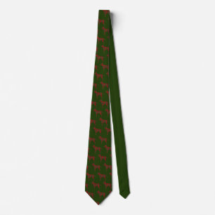 Cravate Red Stewart Plaid Chien