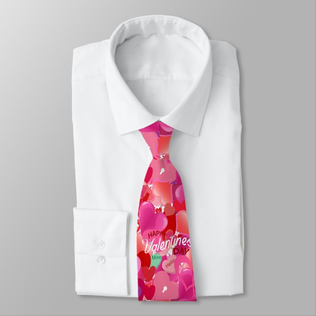 Cravate Red Valentine Mens (Attaché)