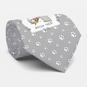 Cravate Regarde Ça ! Chien - agilité drôle balançoire chie