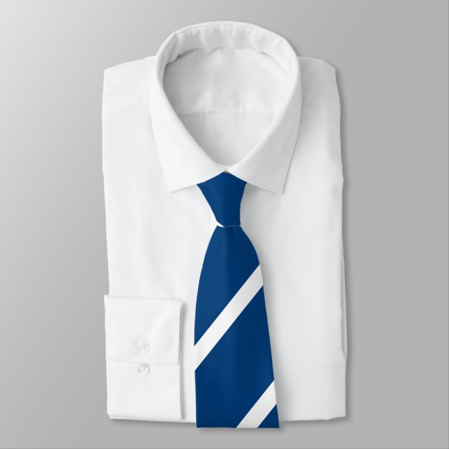 Cravate régimentaire personnalisée Blue Indie (Attaché)