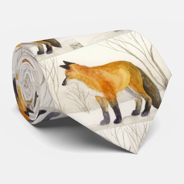 Cravate Renard rouge (Roulé)