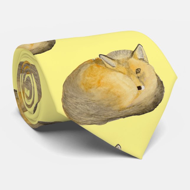 Cravate Renard rouge (Roulé)